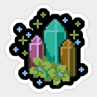 crystals Sticker